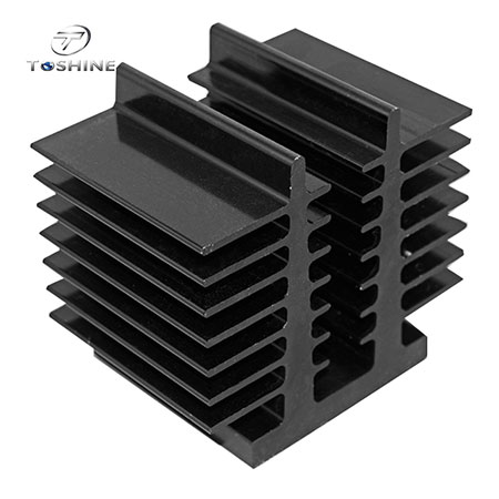Industry Black Large Tooth Aluminum Led Heat Sink